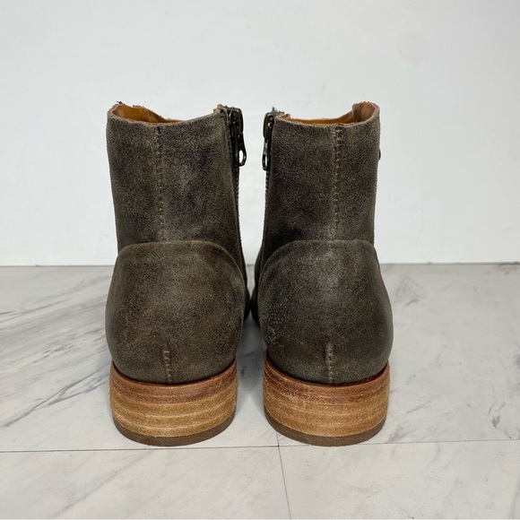 New! Kork Ease Riley Gray Brown Distressed Suede Bootie 7M - Picture 3 of 14